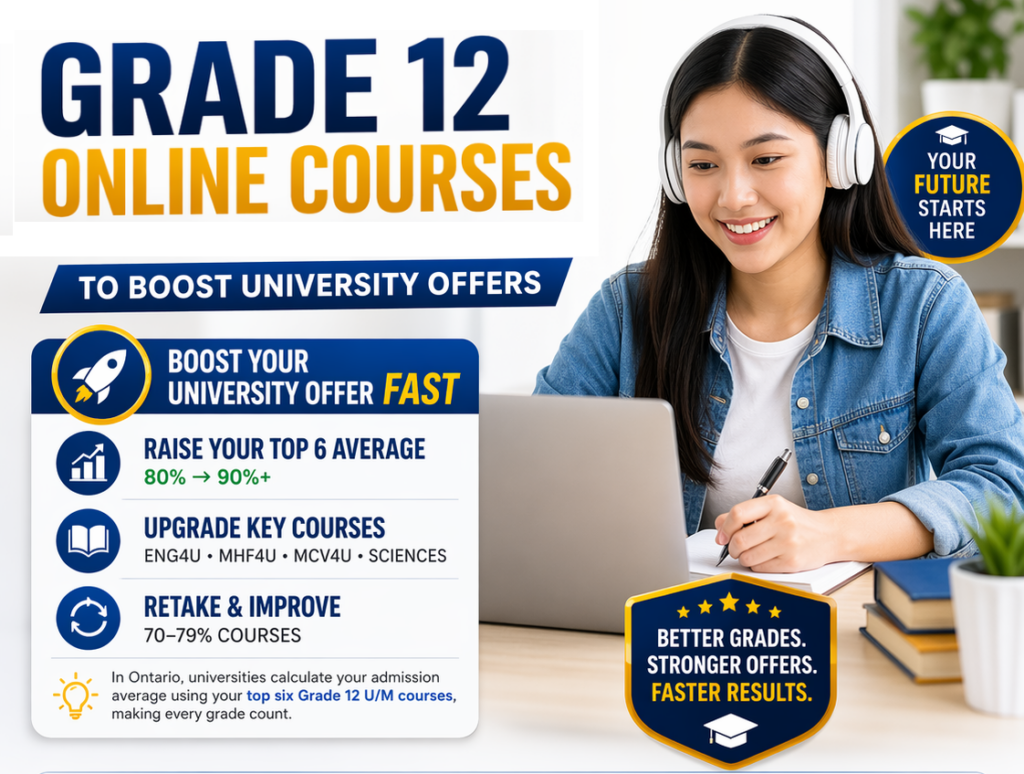 Grade 12 Online Courses to Boost University Offers - Cover