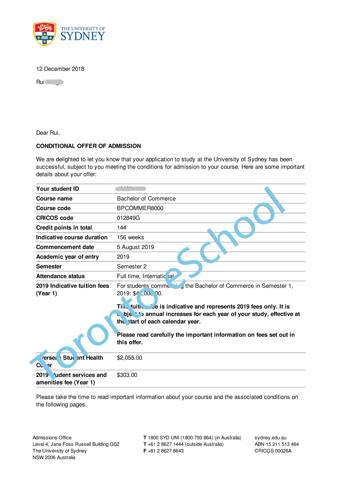 TES_USydney_Offer2019